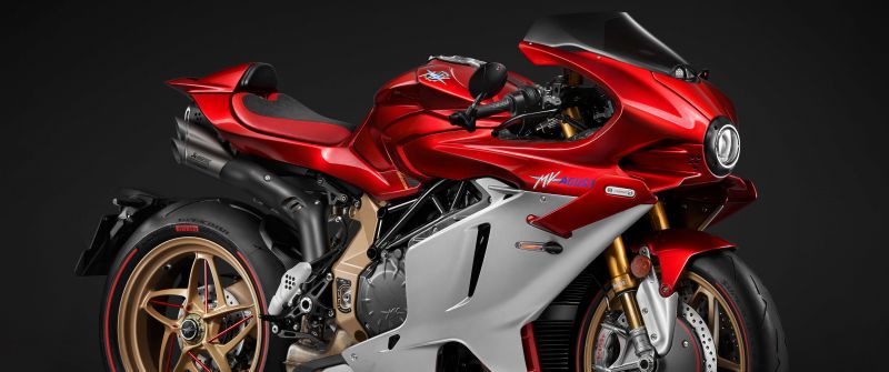 MV Agusta Superveloce 1000 Serie Oro, 5K, 2024, Sports bikes, Dark background