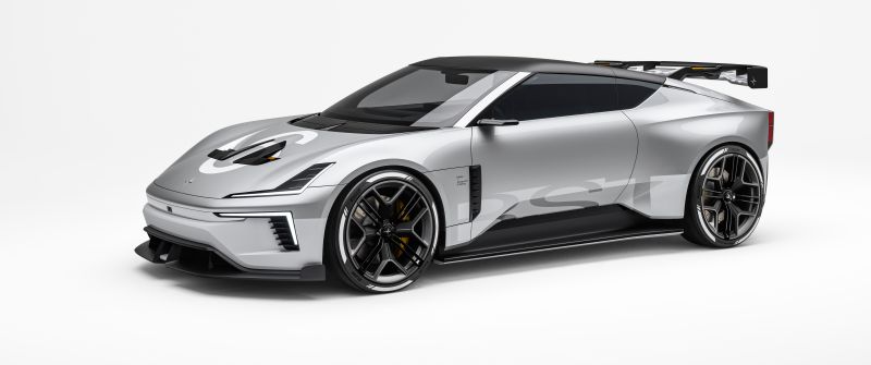 Polestar Concept BST, 2024, 8K, Electric Race Cars, 5K, White background
