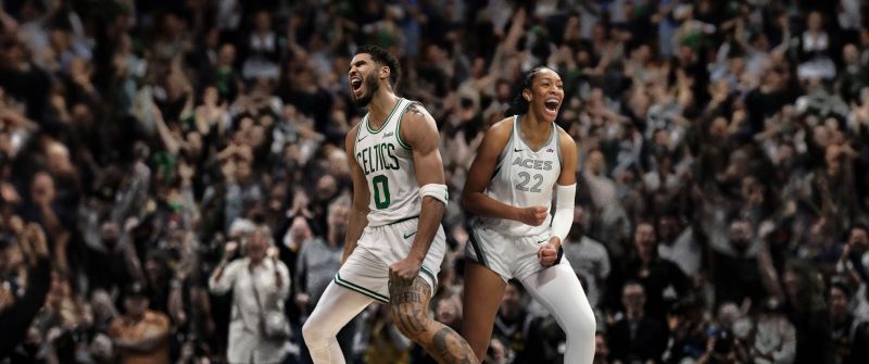 Jayson Tatum, Aja Wilson, NBA 2K25, 2024 Games, Video Game