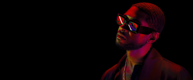 Usher, Super Bowl, Live concert, AMOLED, Black background