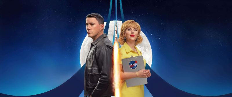 Fly Me to the Moon, Movie poster, 2024 Movies, Scarlett Johansson, Channing Tatum