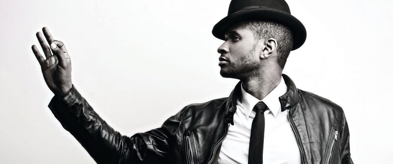 Usher, 5K, White background, American singer