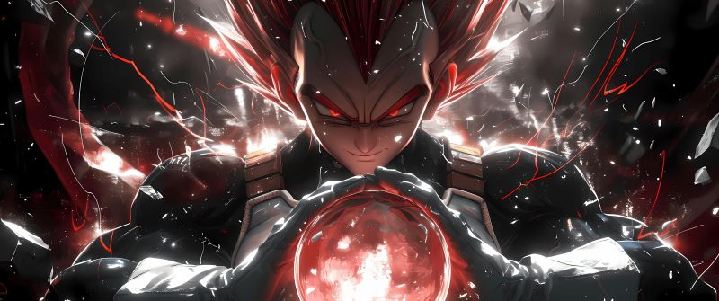 Vegeta, Super Saiyan, AI art, Dragon Ball, 5K