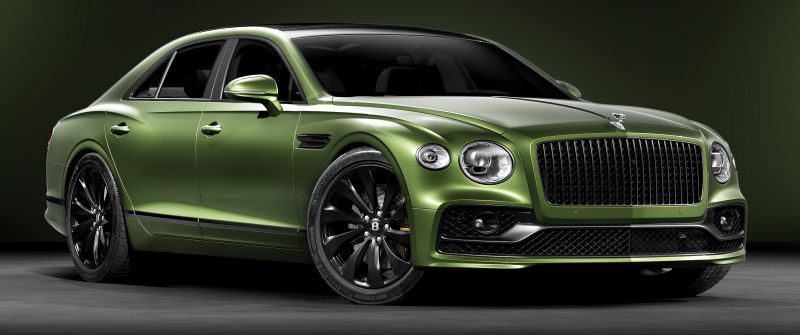 Bentley Flying Spur, Green aesthetic, 5K