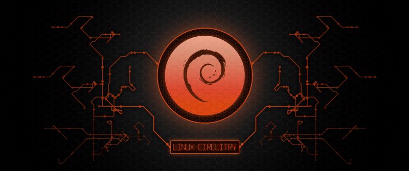 Linux wallpaper, Debian, 5K