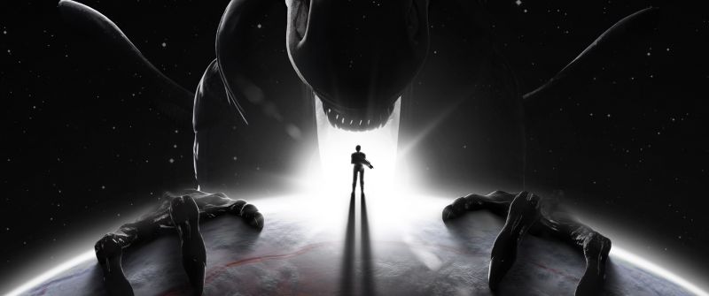 Alien: Rogue Incursion, Xenomorph, 2024 Games, Dark background