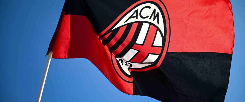 AC Milan, Flag, 8K, Football club, UEFA Champions League, 5K