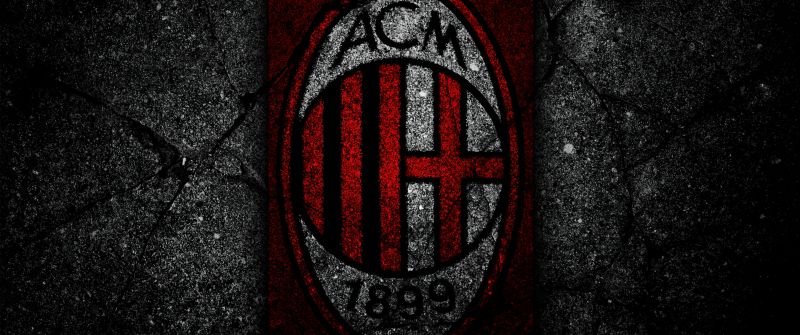 AC Milan, Dark background, 5K, Football club