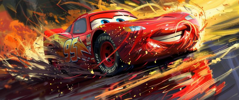 Lightning McQueen, Artwork, Cars (Movie)