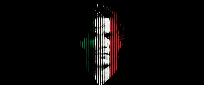 AC Milan, Football player, Black background, 5K, AMOLED