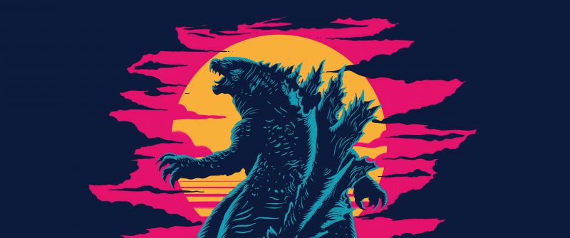 Godzilla, Artwork, 5K, Kaiju