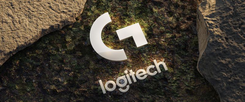 Logitech, 3D logo, Digital Art