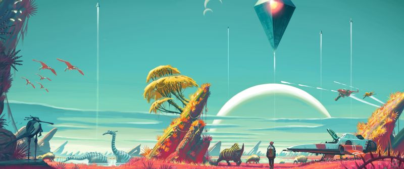 No Man's Sky, 12K, Video Game, Game poster, Game Art, 5K, 8K, 10K