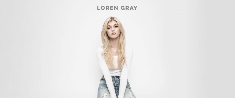 Loren Gray, 5K, American singer, White background