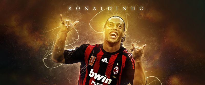 Ronaldinho, AC Milan, Brazilian Football Player, 5K