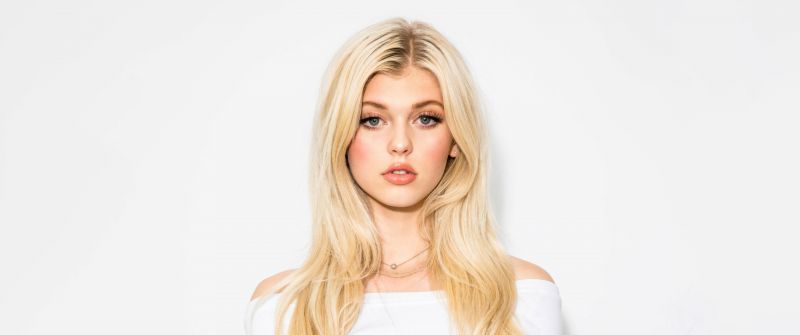 Loren Gray, White aesthetic, American singer, White background