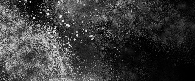 Explosion, Dark Mode, Dust, 5K, Monochrome background