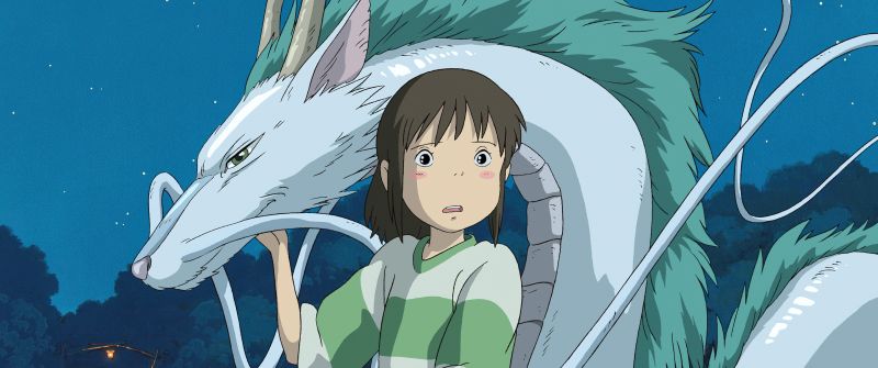 Haku (Spirited Away), Dragon, Studio Ghibli, 5K, Classic