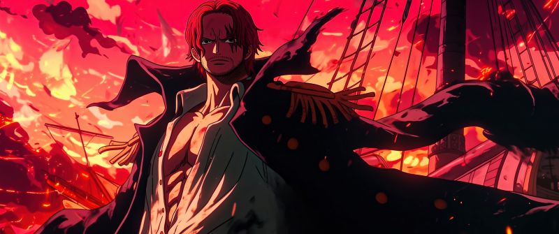 Shanks, 5K, One Piece, AI art