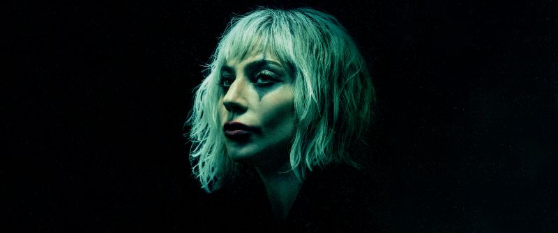 Lady Gaga, Joker: Folie à Deux, Dark background, 5K, 2024 Movies