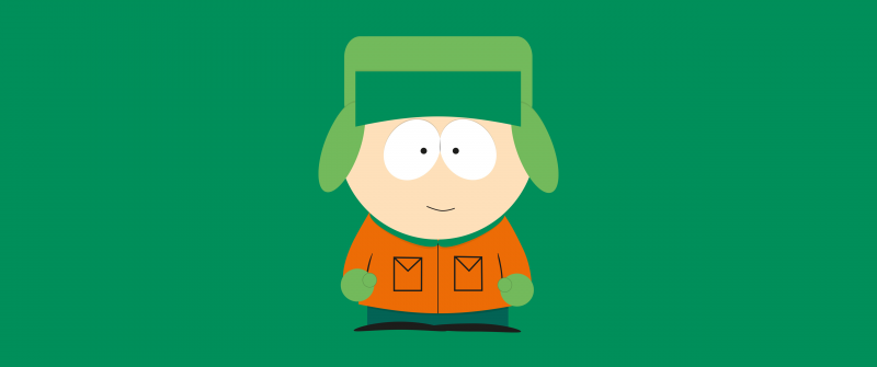 Kyle Broflovski, Minimalist, South Park, 5K, Green background