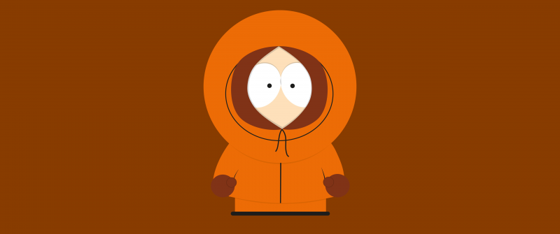 Kenneth McCormick (Kenny), Minimalist, South Park, 5K, Orange background