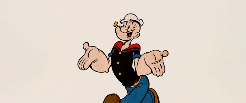 Popeye, Cheerful, Happy, Cartoon, 5K, 8K