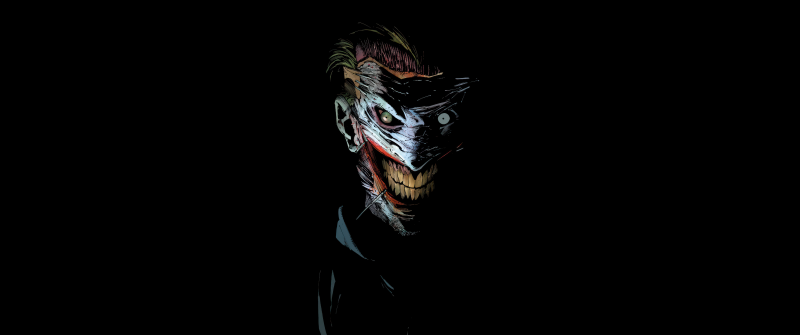 Joker, Supervillain, DC Comics, Dark background, 5K, 8K