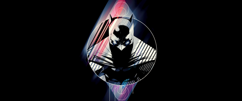 Batman, Artwork, AMOLED, 5K, 8K, Black background, DC Superheroes