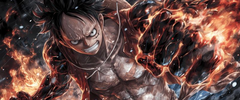 Monkey D. Luffy, Dramatic, Sun God Nika, 5K, One Piece