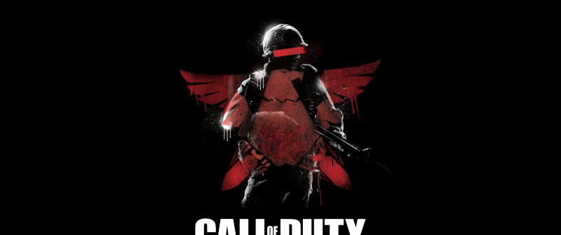 Call of Duty, Soldier, Dark background, 5K