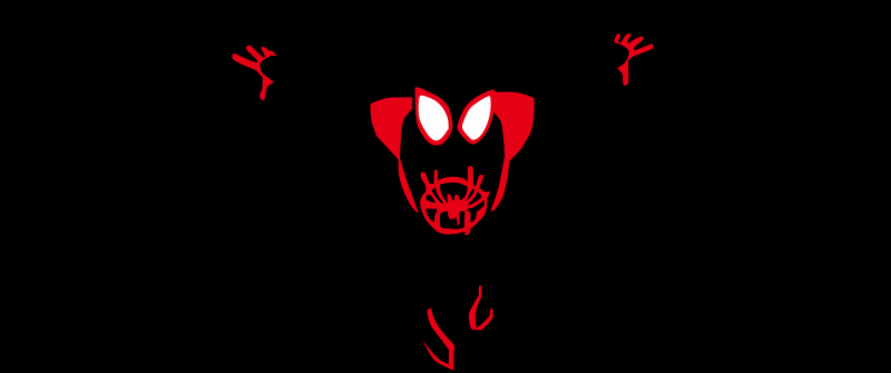 Miles Morales, Minimal art, AMOLED, 5K, Spider-Man