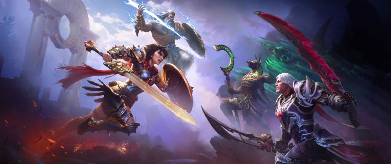 Smite 2, Game Art, 2024 Games, Zeus, Bellona, Hecate, PlayStation 5, Xbox Series X and Series S