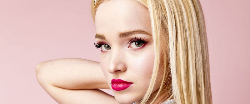 Dove Cameron, Beautiful singer, Closeup, 5K, American singer, Pastel background