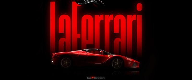 LaFerrari, Dark aesthetic, Ferrari, 5K, Dark background