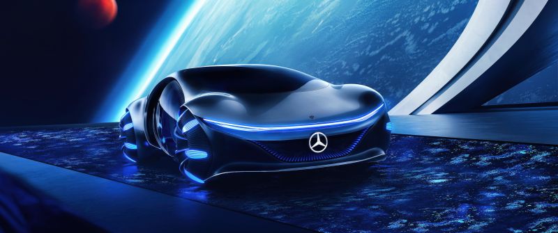 Mercedes-Benz VISION AVTR, Outer space, 5K, Futuristic, Concept cars