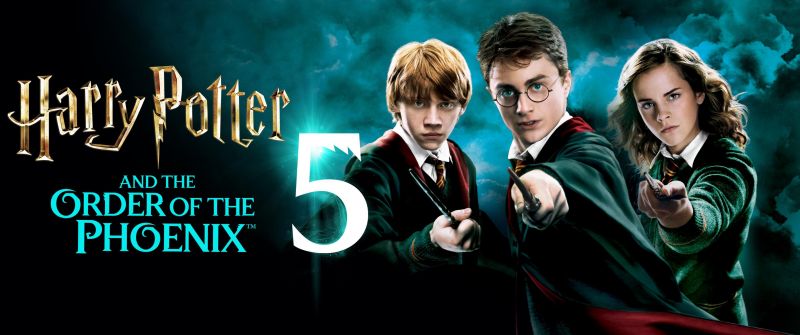 Harry Potter and the Order of the Phoenix, Poster, Daniel Radcliffe as Harry Potter, Emma Watson as Hermione Granger, Ron Weasley