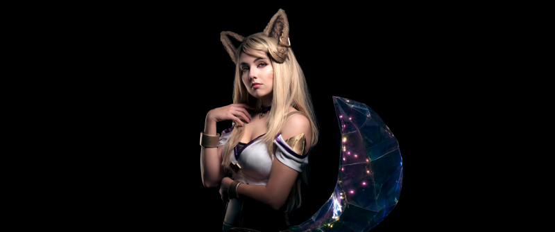 KDA Ahri, Cosplay, 5K, AMOLED, League of Legends