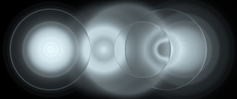 Grayscale, Circles, Dark background, Dark abstract, Optical illusion, Infinity