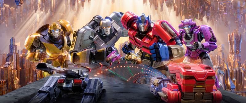 Transformers One, Movie poster, Orion Pax (Optimus Prime), B-127 (Bumblebee), Elita One, D-16 (Megatron), 2024 Movies, Animation movies, 5K