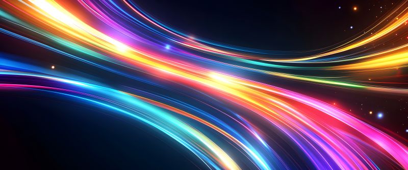 Cosmic, Neon trails, Dynamic, Energy, Galaxy, Futuristic, 5K, 8K, Colorful background