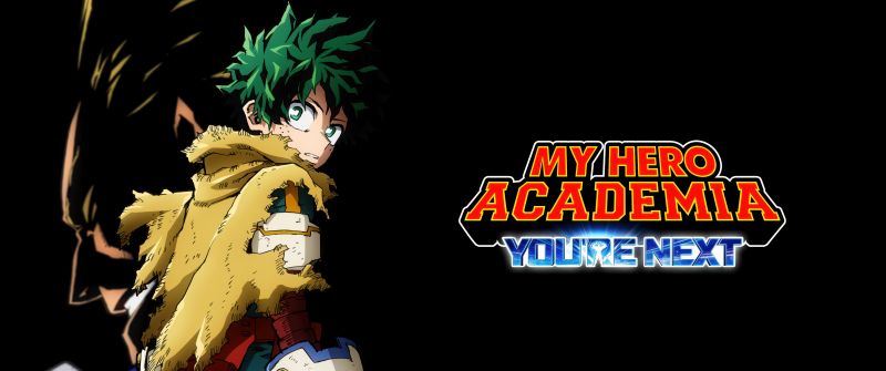 My Hero Academia: You're Next, 2024 Movies, Black background, Izuku Midoriya, 5K