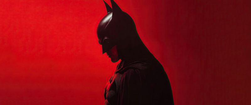 Batman, Red aesthetic, 5K, Red background, DC Superheroes