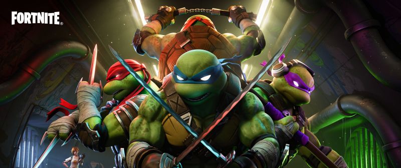 Fortnite x TMNT, 2024 Games, Leonardo (TMNT), Donatello (TMNT), Raphael (TMNT), Michelangelo (TMNT), Ninja Warrior, Ninja turtle