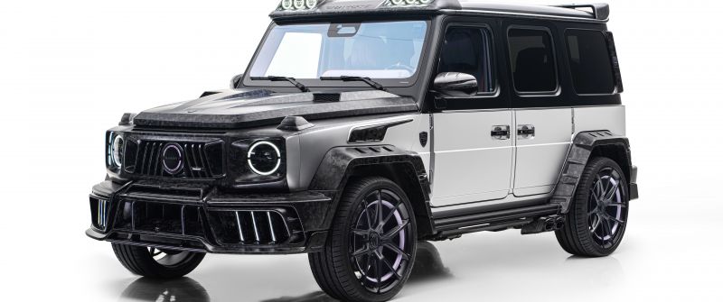 Mercedes-AMG G 63, MANSORY Grand Entree, 8K, White background, 5K, Mercedes-AMG G-Class SUV