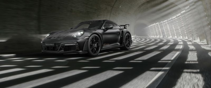 Techart GTstreet R Monochrome, 2024, Porsche 911 Turbo S, 5K