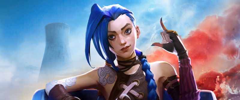 Jinx (Arcane), PUBG MOBILE, 5K, 8K, Jinx, Arcane: League of Legends