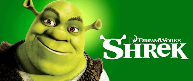 Shrek, Animation movies, DreamWorks Animation, Green background