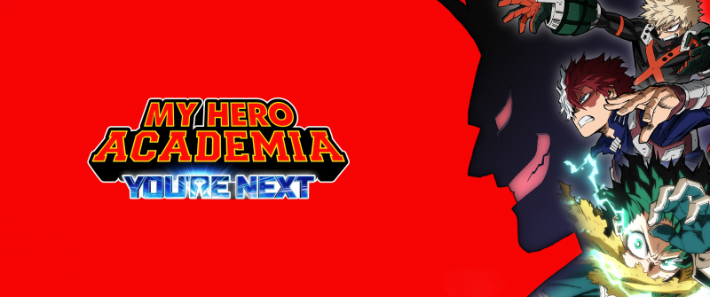 My Hero Academia: You're Next, Poster, 2024 Movies, Red background, Izuku Midoriya, 5K