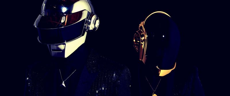Daft Punk, 5K, Electronic music duo, Black background
